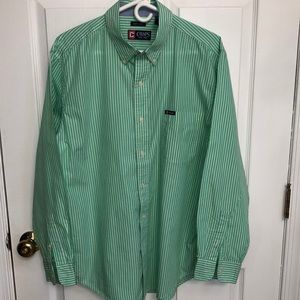 Chaps Dress Shirt Easy Care size Large